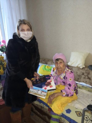 Поздравление Сытник А.Е. с 95-летием, в 21 округе!